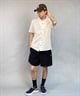 RVCA ルーカ 半袖 シャツ メンズ オープンカラー ワンポイント リネン 無地 VACANCY II SS BE04A-144(NAT-S)