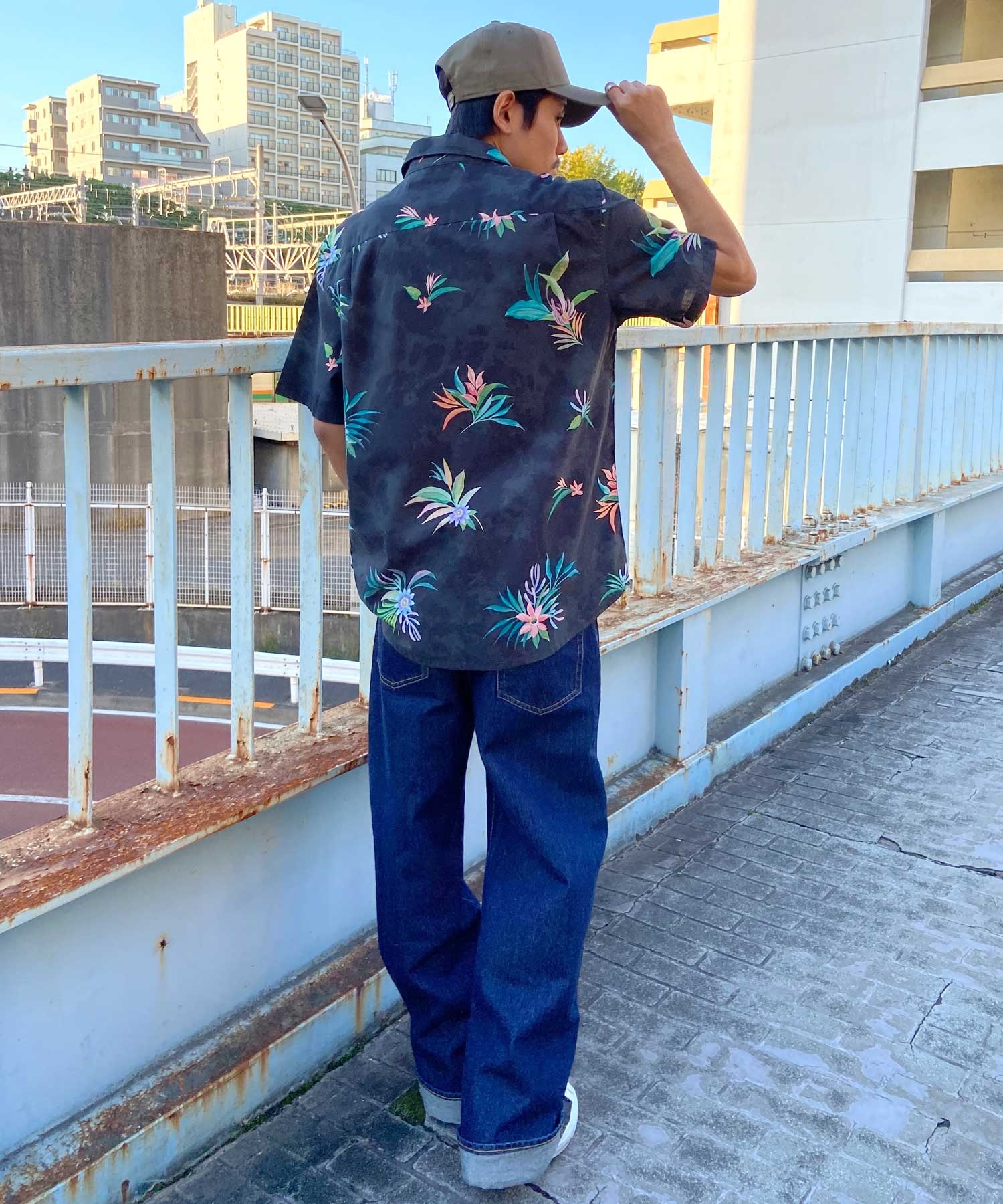 【クーポン対象】QUIKSILVER クイックシルバー メンズ 半袖 シャツ アロハシャツ 総柄 ワンポイント AQYWT03312(WEJ7-M)