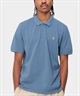Carhartt WIP カーハートダブリューアイピー S S CHASE PIQUE POLO メンズ 半袖 ポロシャツ I023807(BLUE-M)