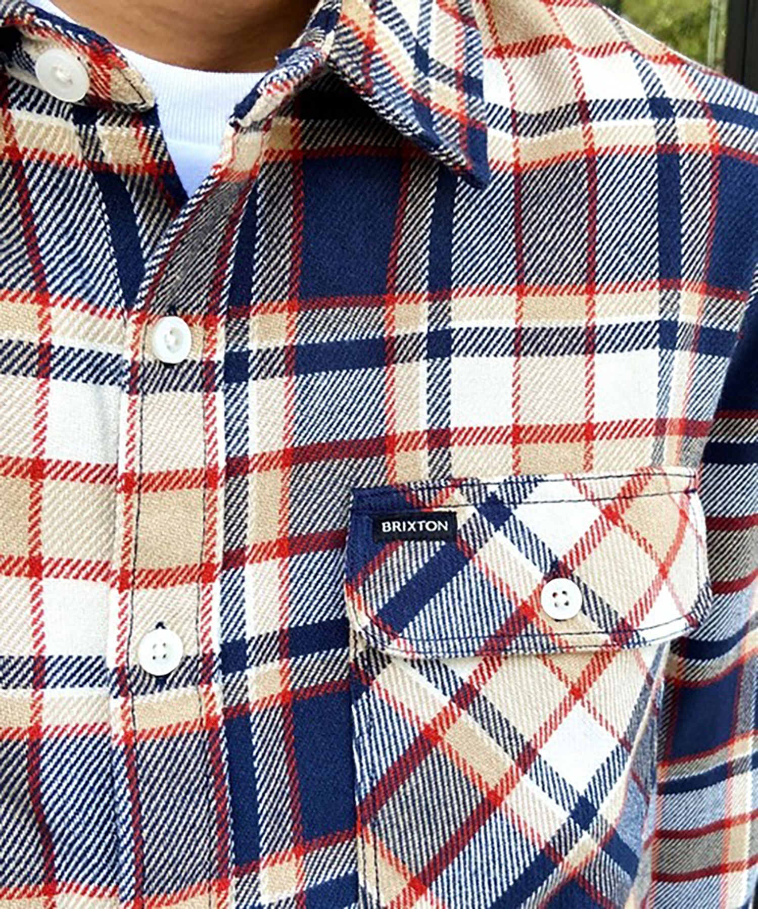 BRIXTON ブリクストン DESI BOWERY L/S FLANNEL 1213 メンズ 長袖 シャツ(WNBRO-M)