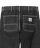 Carhartt WIP/カーハートダブリューアイピー メンズ デニムパンツ ストレート リラックスシルエット I022947(BLACK-28.0inch)