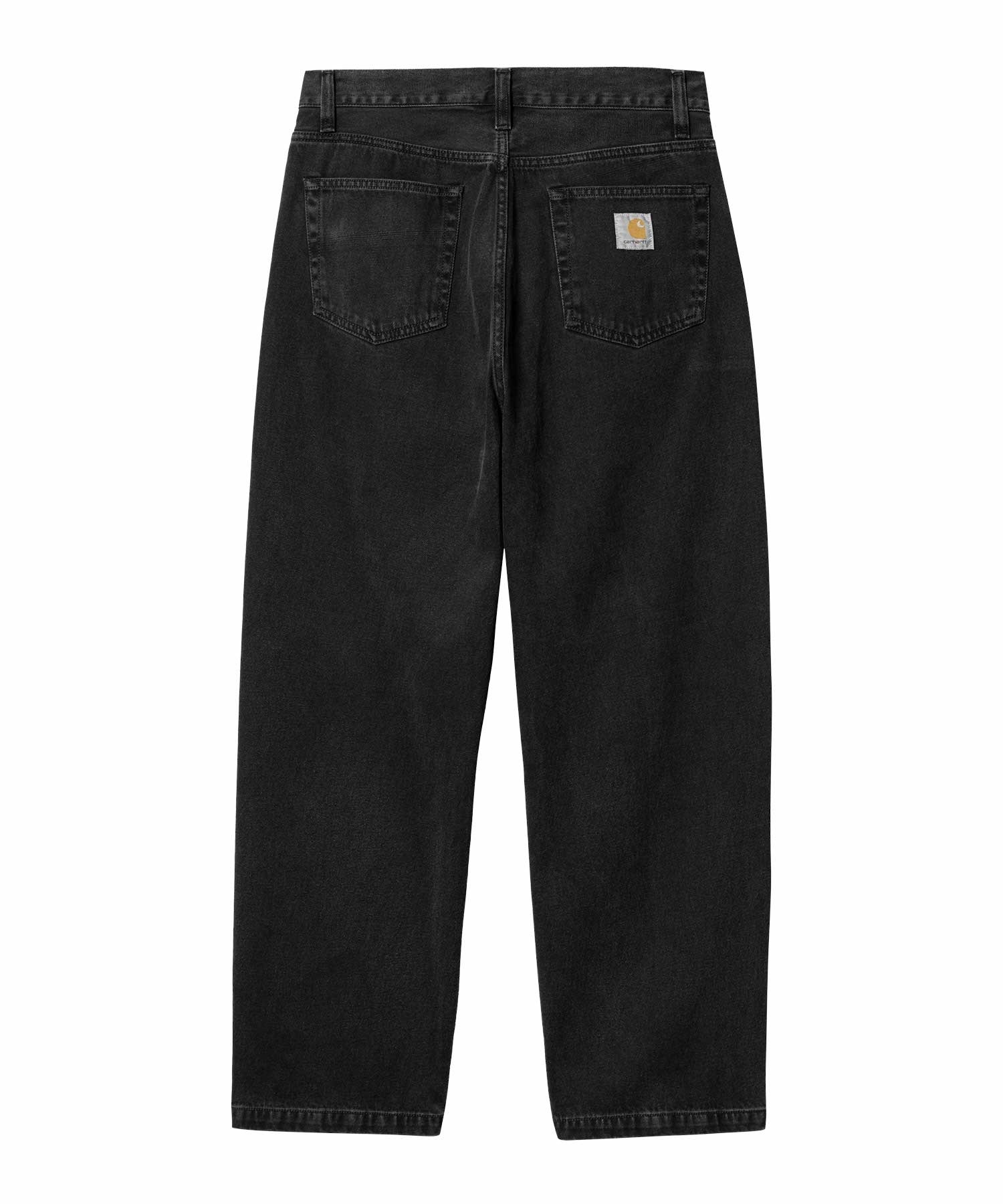 Carhartt WIP/カーハートダブリューアイピー メンズ ロング パンツ ルーズテーパード ジップフライ ウォッシュ加工 I030468(BLACK-28.0inch)