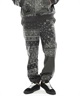 RVCA/ルーカ PATCHWORK BANDANA SWEAT PANTS メンズ スウェットパンツ ペイズリー柄 防風 撥水 セットアップ対応 BD042-743(BLK-S)