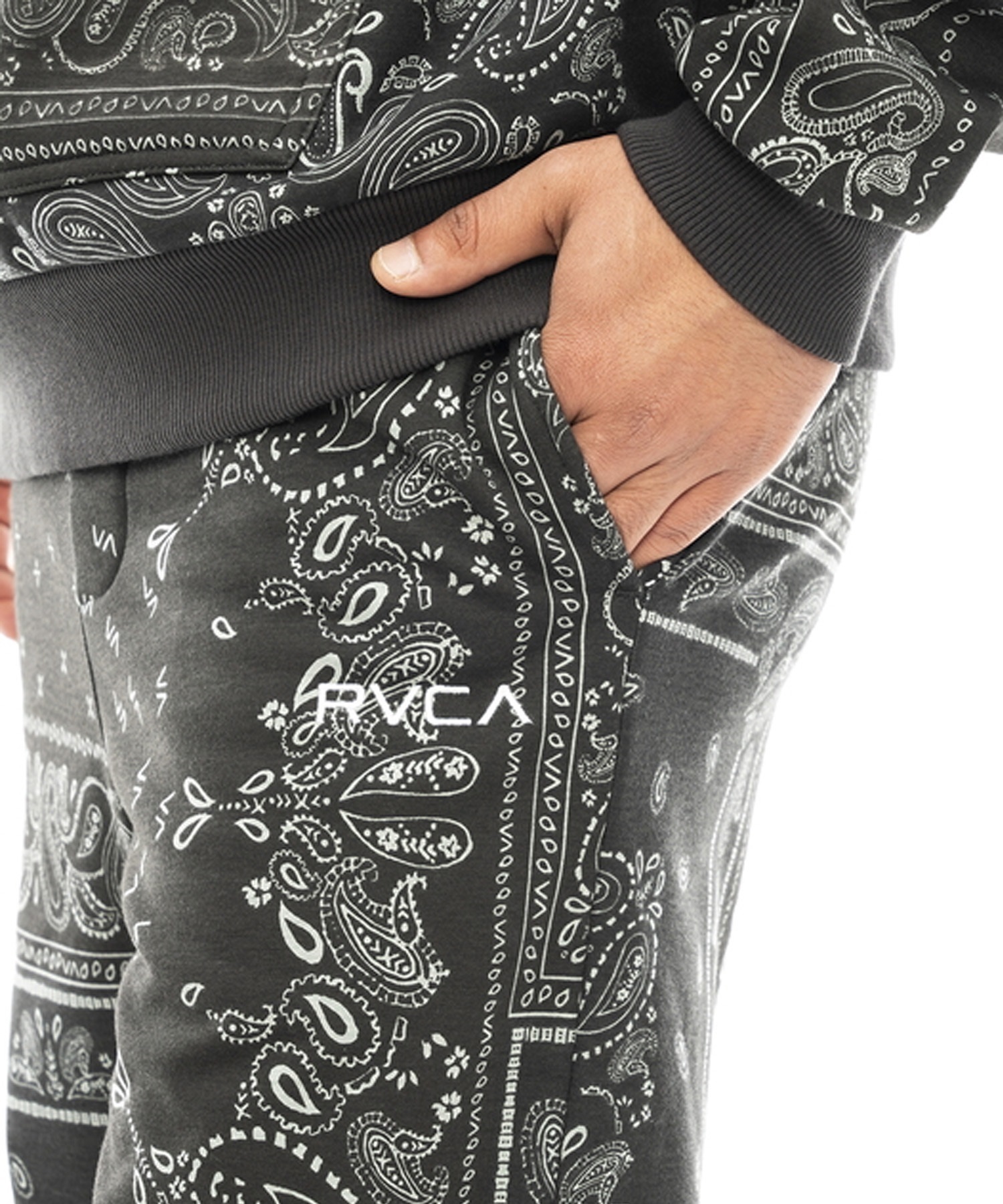 RVCA/ルーカ PATCHWORK BANDANA SWEAT PANTS メンズ スウェットパンツ ...