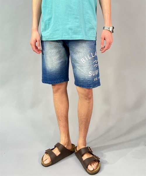 BILLABONG ビラボン LOGO PRINT SHORTS BD011-607 メンズ ショートパンツ KX1 C1(GRH-M)