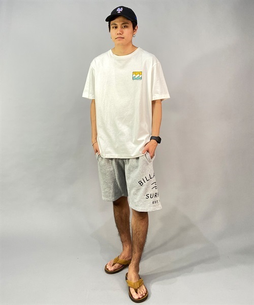 BILLABONG ビラボン LOGO PRINT SHORTS BD011-607 メンズ ショートパンツ KX1 C1(GRH-M)