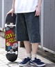 SANTACRUZ サンタクルーズ ショートパンツ メンズ デニムショーツ ロング丈 Big Mouth Pigment Denim Shorts 502242501 ムラサキスポーツ限定(BROWN-M)