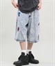 SANTACRUZ サンタクルーズ ショートパンツ メンズ デニムショーツ ロング丈 Patches Jeans 2.0 Shorts 502242502 ムラサキスポーツ限定(BKSTW-M)