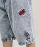 SANTACRUZ サンタクルーズ ショートパンツ メンズ デニムショーツ ロング丈 Patches Jeans 2.0 Shorts 502242502 ムラサキスポーツ限定(BKSTW-M)