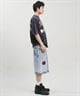 SANTACRUZ サンタクルーズ ショートパンツ メンズ デニムショーツ ロング丈 Patches Jeans 2.0 Shorts 502242502 ムラサキスポーツ限定(BKSTW-M)