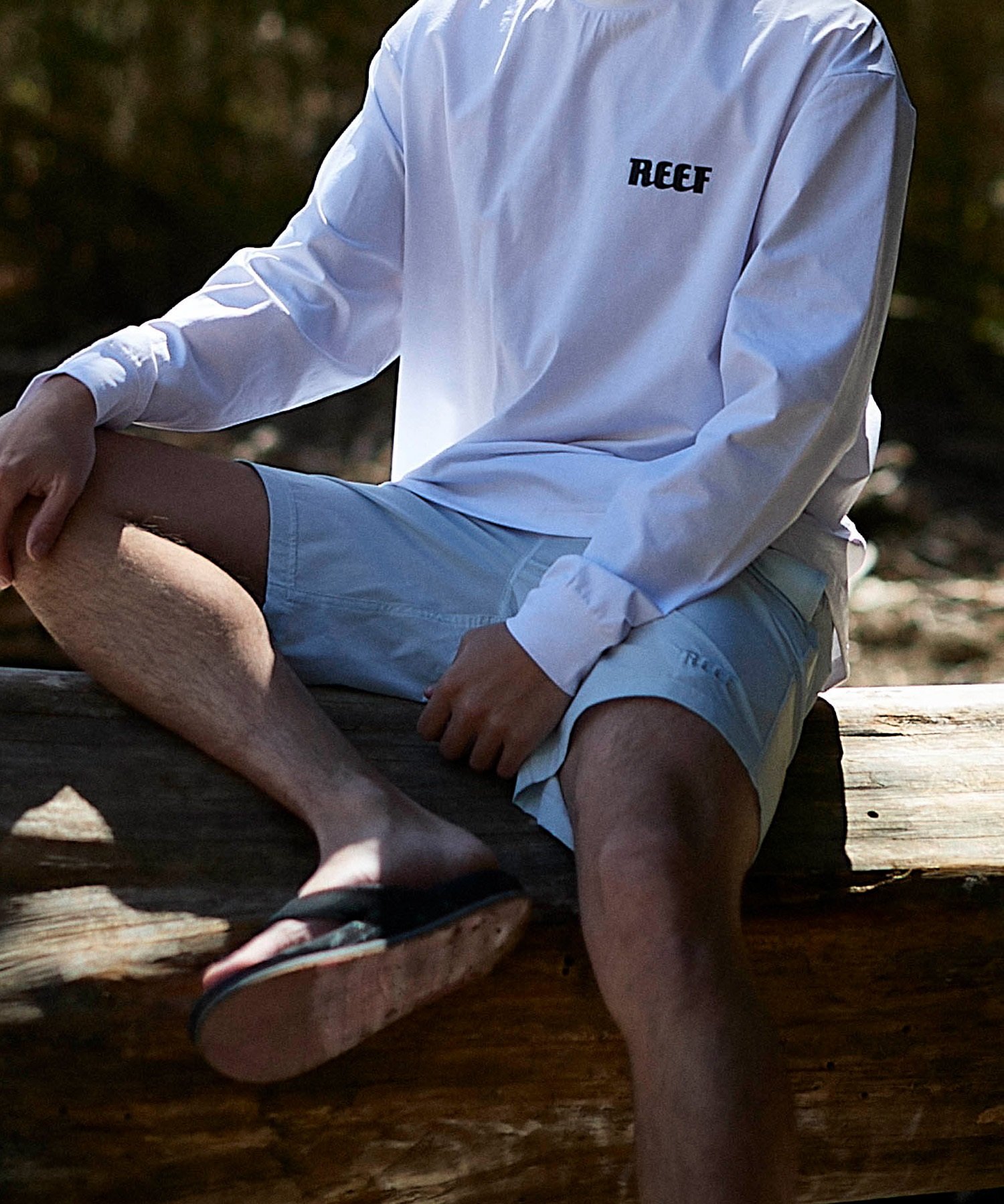 REEF リーフ メンズ ボードショーツ トランクス 水着 サーフパンツ ワンポイント RFWKM2301(BLK-M)