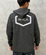 【クーポン対象】RVCA ルーカ BD041-850 メンズ ラッシュガード ジップアップパーカー 長袖 UVカット 水陸両用 ユーティリティ 速乾 KK1 D23(BKWT-S)