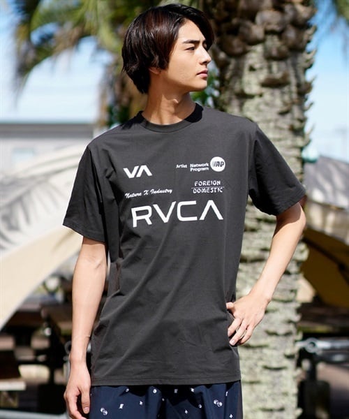 RVCA ルーカ ラッシュガード 半袖 メンズ BB041-853 - Tシャツ