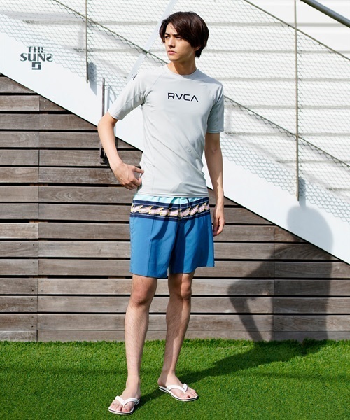 RVCA ルーカ BD041-872 メンズ ラッシュガード 半袖 UVケア 急汗速乾