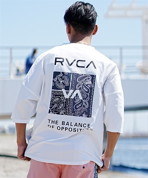 RVCA ルーカ BD041-P25 メンズ ラッシュガード 半袖 UVケア ラッシュT