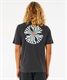 RIPCURL リップカール 13AMRV メンズ ラッシュガード 半袖 UVカット 水陸両用 ユーティリティ ラッシュTシャツ 速乾 KX1 D23(BL-M)