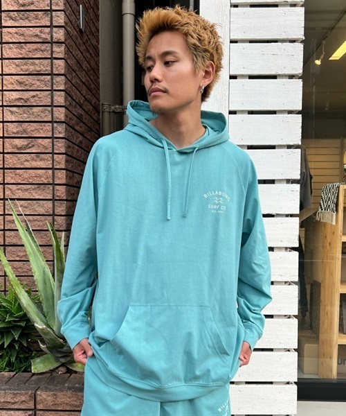 【クーポン対象】BILLABONG ビラボン BD011-860 メンズ ラッシュガード プルオーバーパーカー 長袖 UVカット 水陸両用 ユーティリティ 吸水速乾 KX1 D23(GRWT-M)