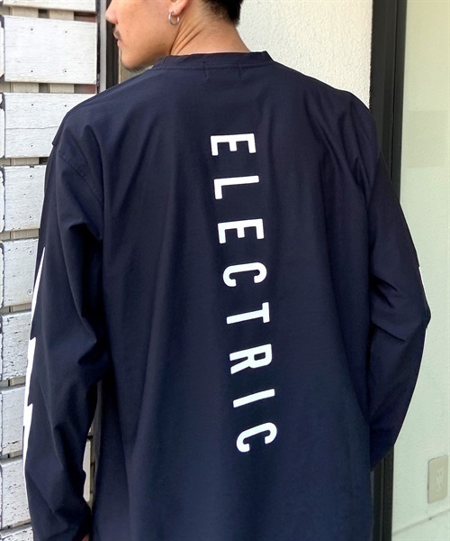 Electric/エレクトリック 水陸両用/ユーティリティ UVケア ワイドシルエット バックプリントロンT/ラッシュガード E23STM01(BK/WT-M)