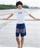 【クーポン対象】BILLABONG ビラボン メンズ 半袖 ラッシュガード タイトフィット ラウンドネック UVカット BE011-852(WHT-M)