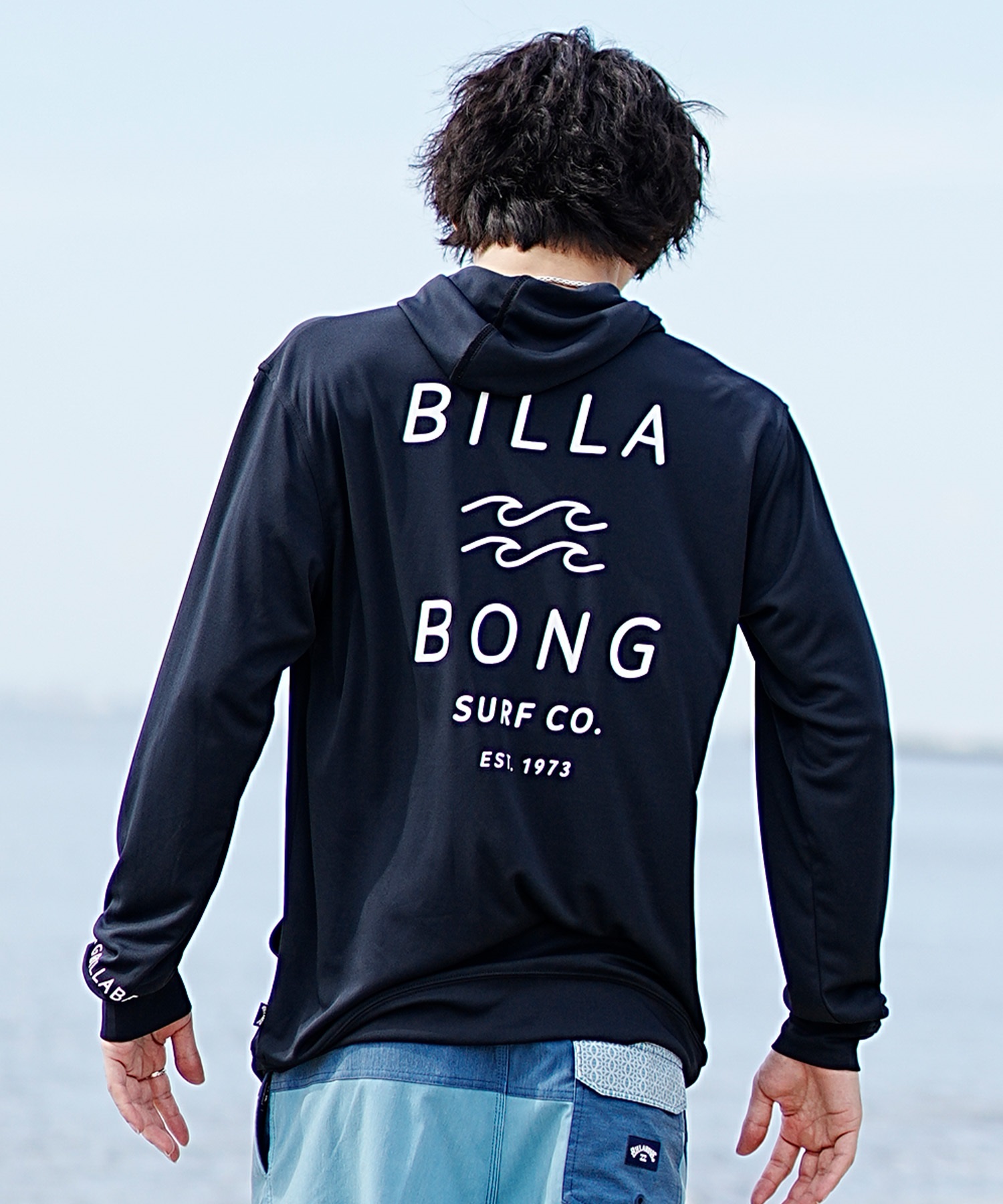 BILLABONG ビラボン メンズ 長袖 ラッシュガード ジップアップ パーカー UVカット BE011-855(WHT-S)