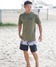 BILLABONG ビラボン メンズ 半袖 ラッシュガード Tシャツ バックプリント ユーティリティ 水陸両用 UVカット BE011-856(MIL-M)