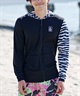 VOLCOM ボルコム メンズ ラッシュガード ジップアップ パーカー 長袖 水着 UVカット バックプリント A9312405(BLK-S)