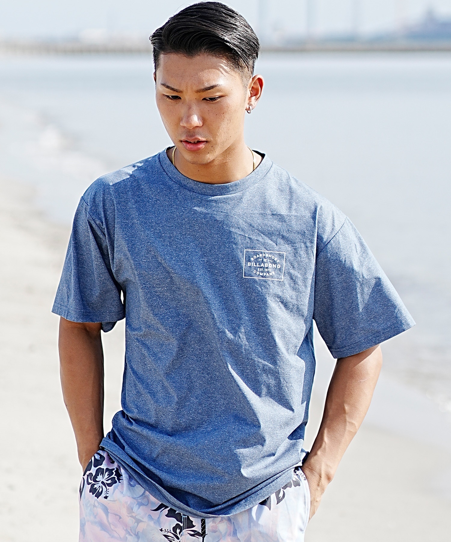 BILLABONG ビラボン メンズ 半袖ラッシュガード ユーティリティ 水陸両用 UVケア BE011-858(WHT-M)