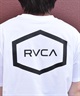 【クーポン対象】【ムラサキスポーツ限定】  RVCA ルーカ HEX SURF SS メンズ ラッシュガード 半袖 Tシャツ 水陸両用 ユーティリティ BE041-P81(BBL-S)