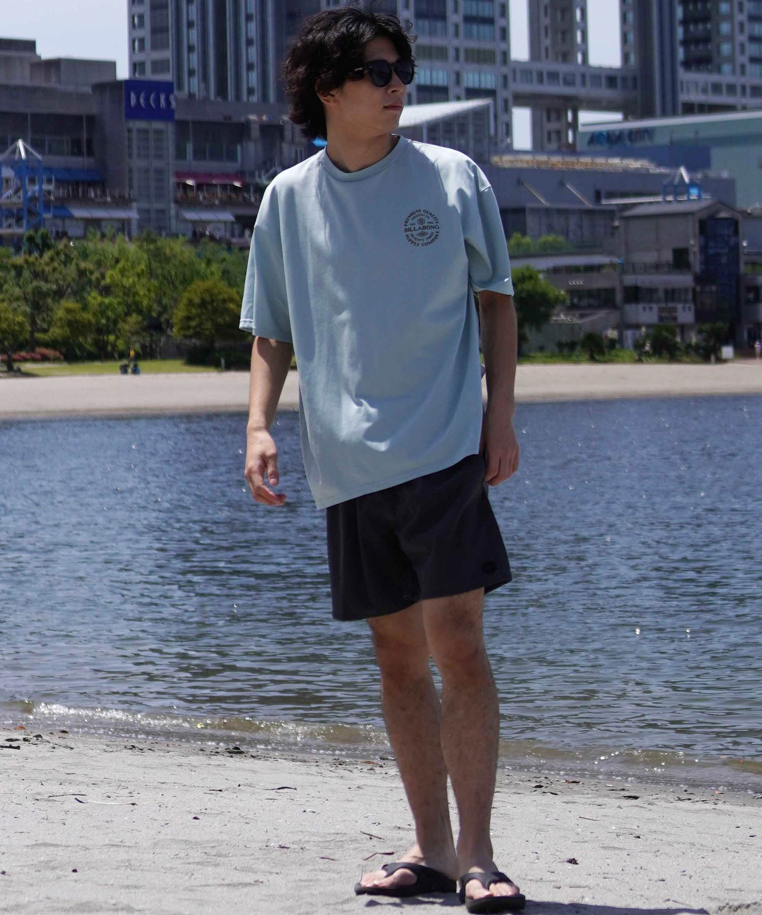 BILLABONG ビラボン ラッシュガード 半袖 水陸両用 メンズ Tシャツ バックプリント UVカット ユーティリティ SOFFTY TEE BE01A-860(SFO-M)