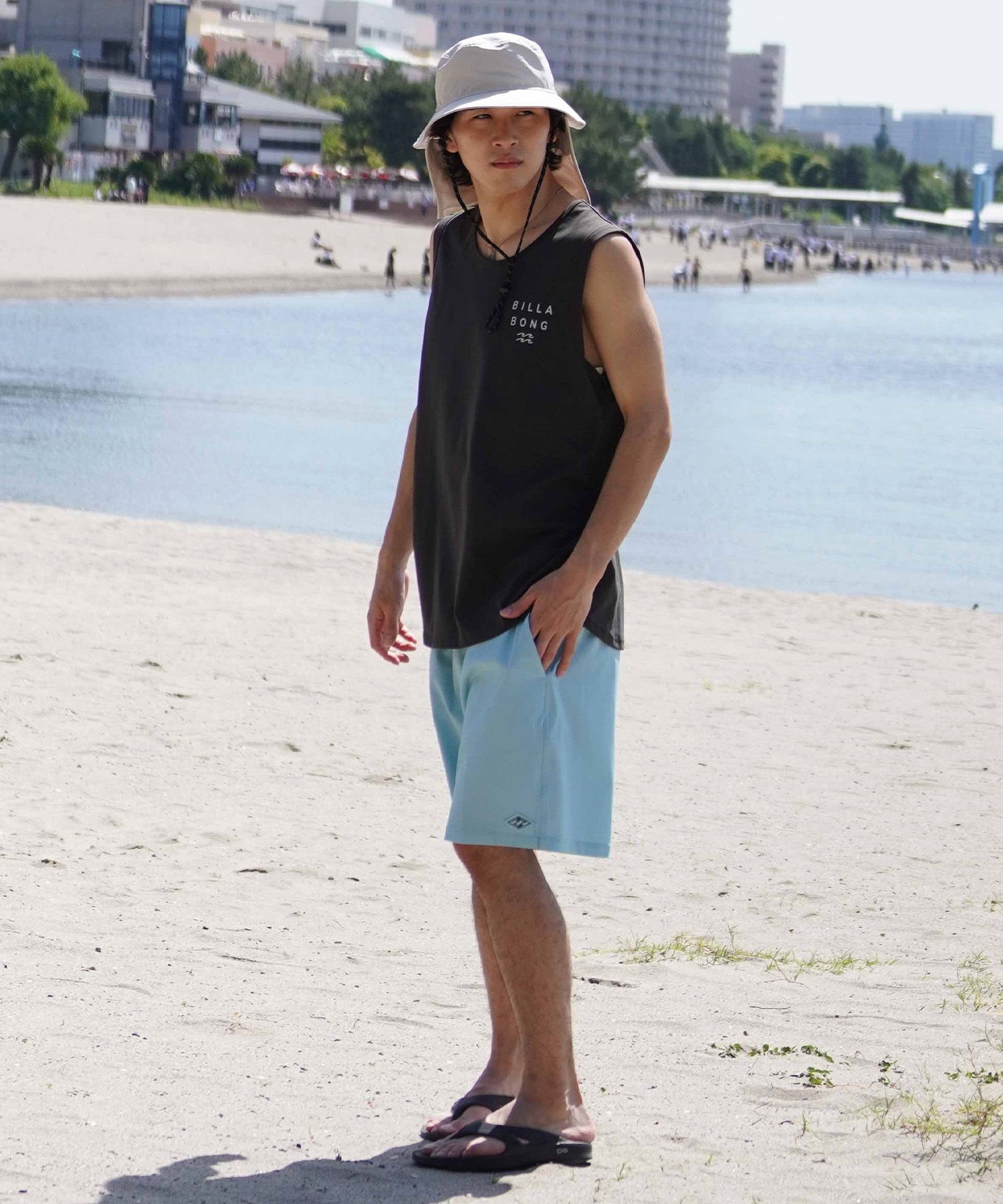 BILLABONG ビラボン ラッシュガード タンクトップ 水陸両用 メンズ バックプリント UVカット ユーティリティ SOFFTY TANK BE01A-861(OFW-M)