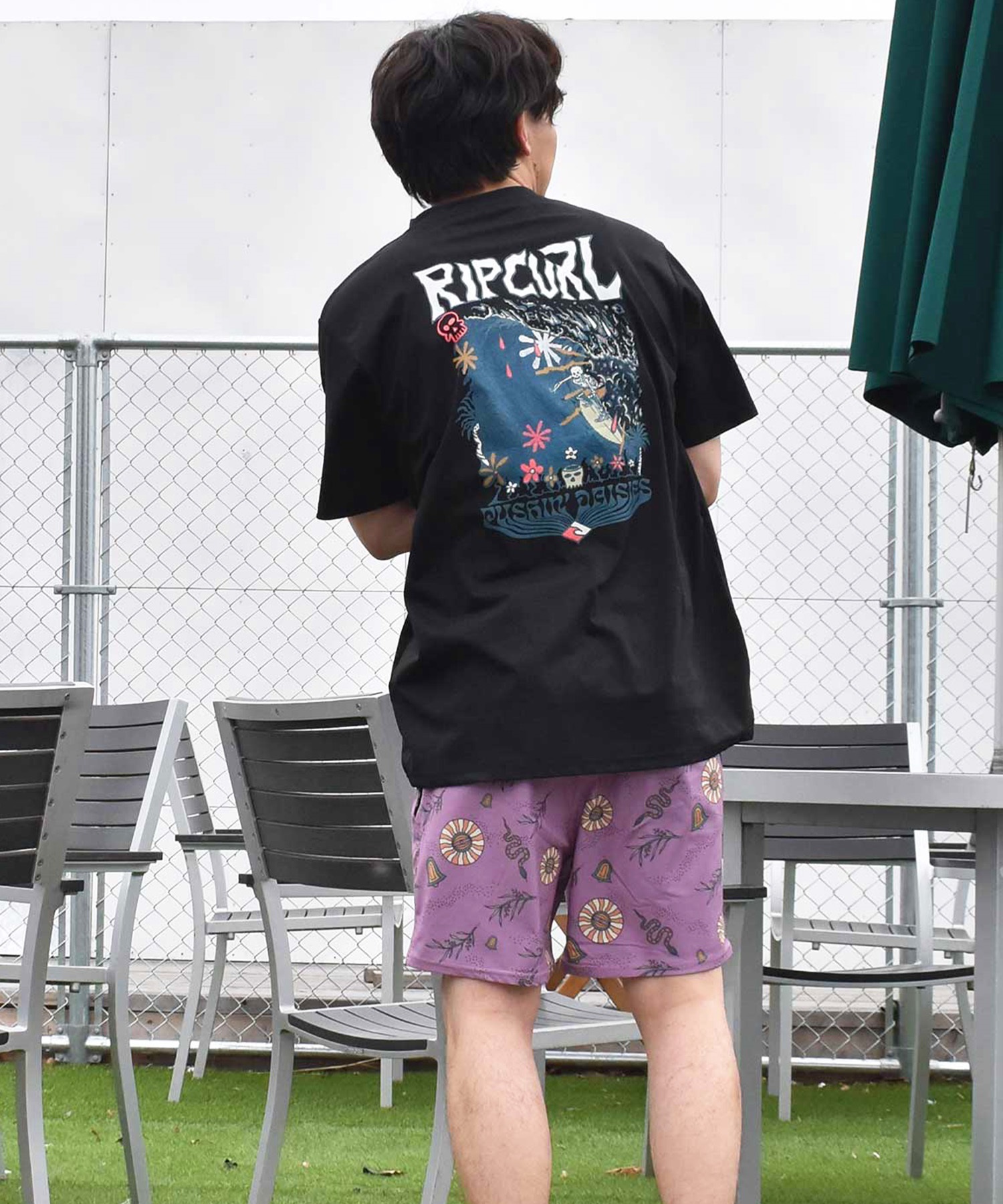 RIP CURL リップカール メンズ ラッシュガード ラッシュＴシャツ UVケア ユーティリティ 水陸両用 O01-801 ムラサキスポーツ限定(WT-M)