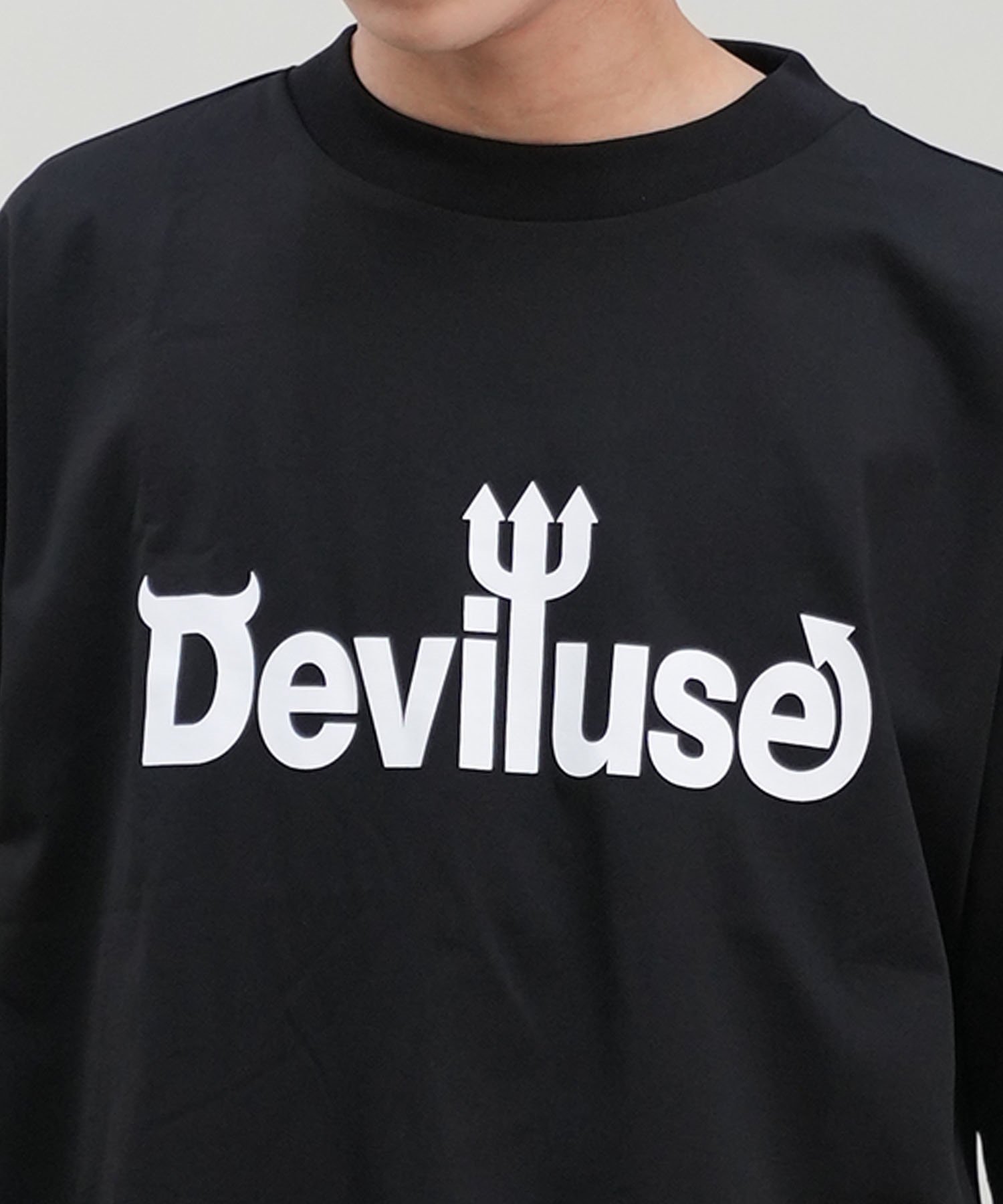 DEVILUSE デビルユース メンズ ラッシュガード 半袖 Tシャツ オーバーサイズ 水陸両用 ムラサキスポーツ限定 243OO1ST301DU(WHT-M)