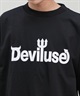 DEVILUSE デビルユース メンズ ラッシュガード 半袖 Tシャツ オーバーサイズ 水陸両用 ムラサキスポーツ限定 243OO1ST301DU(WHT-M)