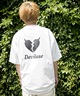 DEVILUSE デビルユース メンズ ラッシュガード 半袖 Tシャツ オーバーサイズ 水陸両用 ムラサキスポーツ限定 243OO1ST303DU(WHT-M)