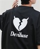 DEVILUSE デビルユース メンズ ラッシュガード 半袖 Tシャツ オーバーサイズ 水陸両用 ムラサキスポーツ限定 243OO1ST303DU(WHT-M)