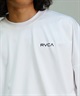 RVCA ルーカ メンズ ラッシュガード 長袖 Tシャツ バックプリント 裾ドローコード ドロスト 水陸両用 BE04A-P06(WHT-S)