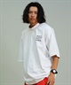 RVCA ルーカ メンズ ラッシュガード 半袖 Tシャツ オーバーサイズ バックプリント ロゴ 水陸両用 BE04A-P26(WHT-S)