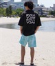 RVCA ルーカ メンズ ラッシュガード 半袖 Tシャツ オーバーサイズ バックプリント ロゴ 水陸両用 BE04A-P26(WHT-S)