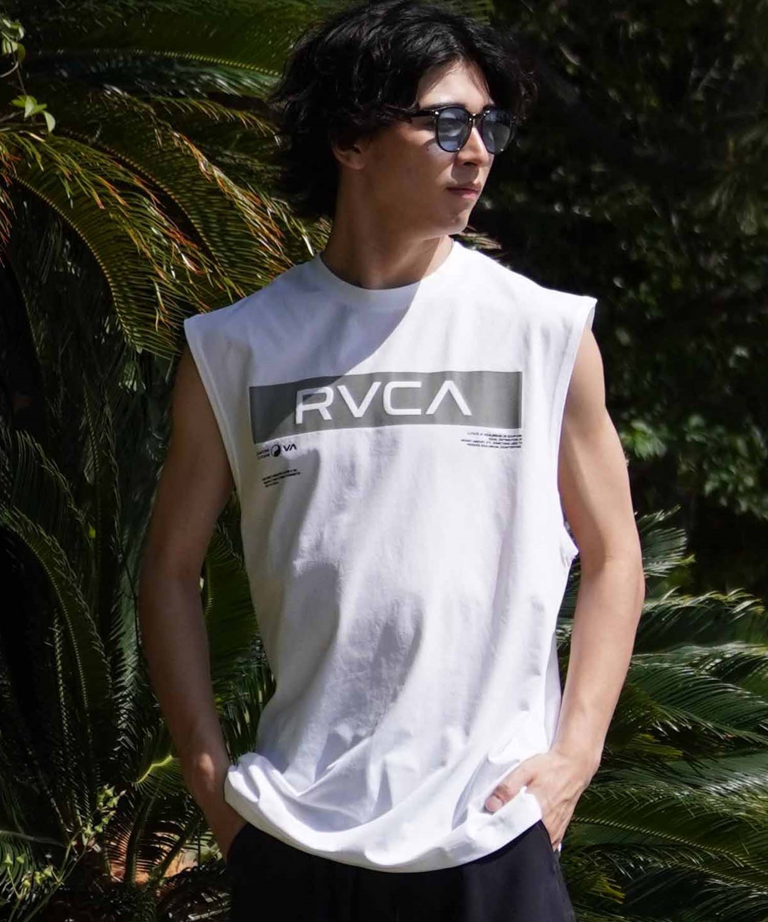 RVCA ルーカ メンズ ラッシュガード タンクトップ オーバーサイズ バックプリント 水陸両用 BE04A-862  タンクトップ｜ムラサキスポーツオンラインストア 通販