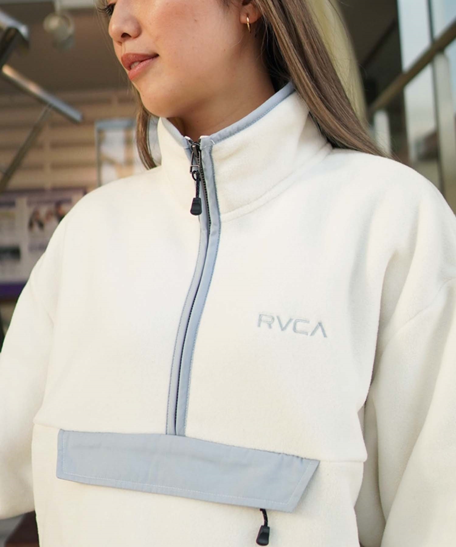 RVCA/ルーカ レディース ハーフジップ フリース BD044-772(BES0-S)