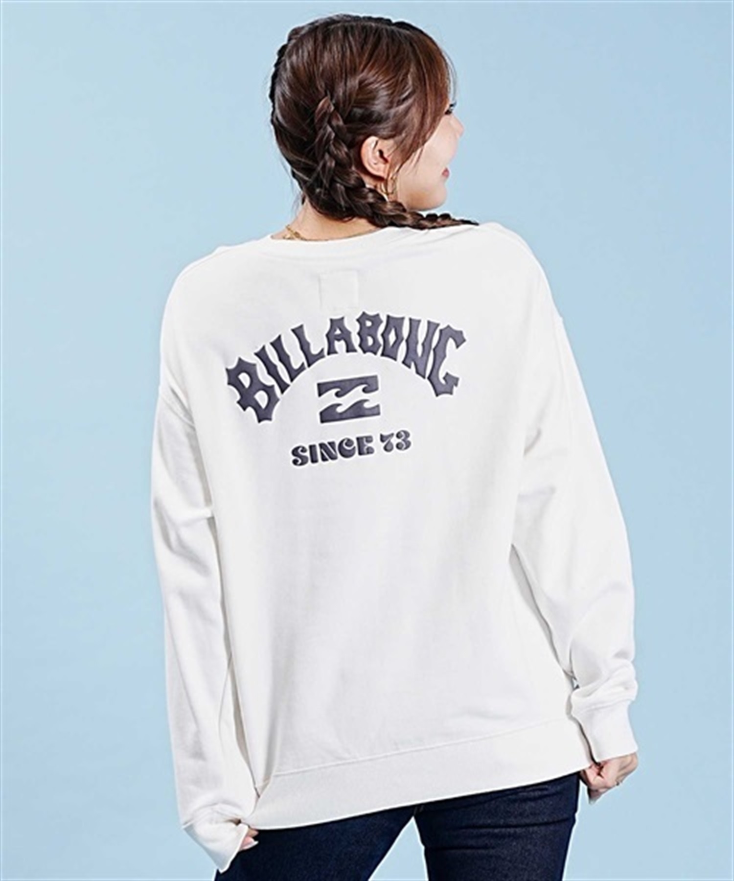 BILLABONG/ビラボントレーナー バックプリント クルーネックスウェット