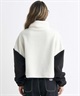 ROXY/ロキシー ROLLING FLEECE TOP レディース ハーフジップ ボア トレーナー ハイネック クロップド丈 RPO234602T(NAT-M)