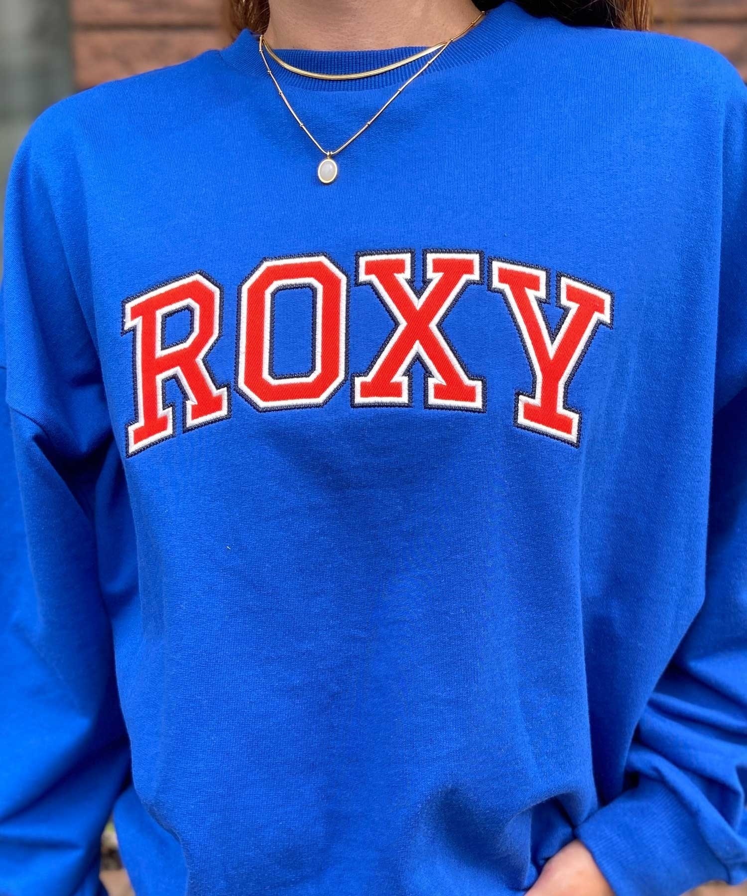 ROXY/ロキシー レディース トレーナー オーバーサイズ ロゴ 裏毛 RPO234637M ムラサキスポーツ限定(BBK-M)