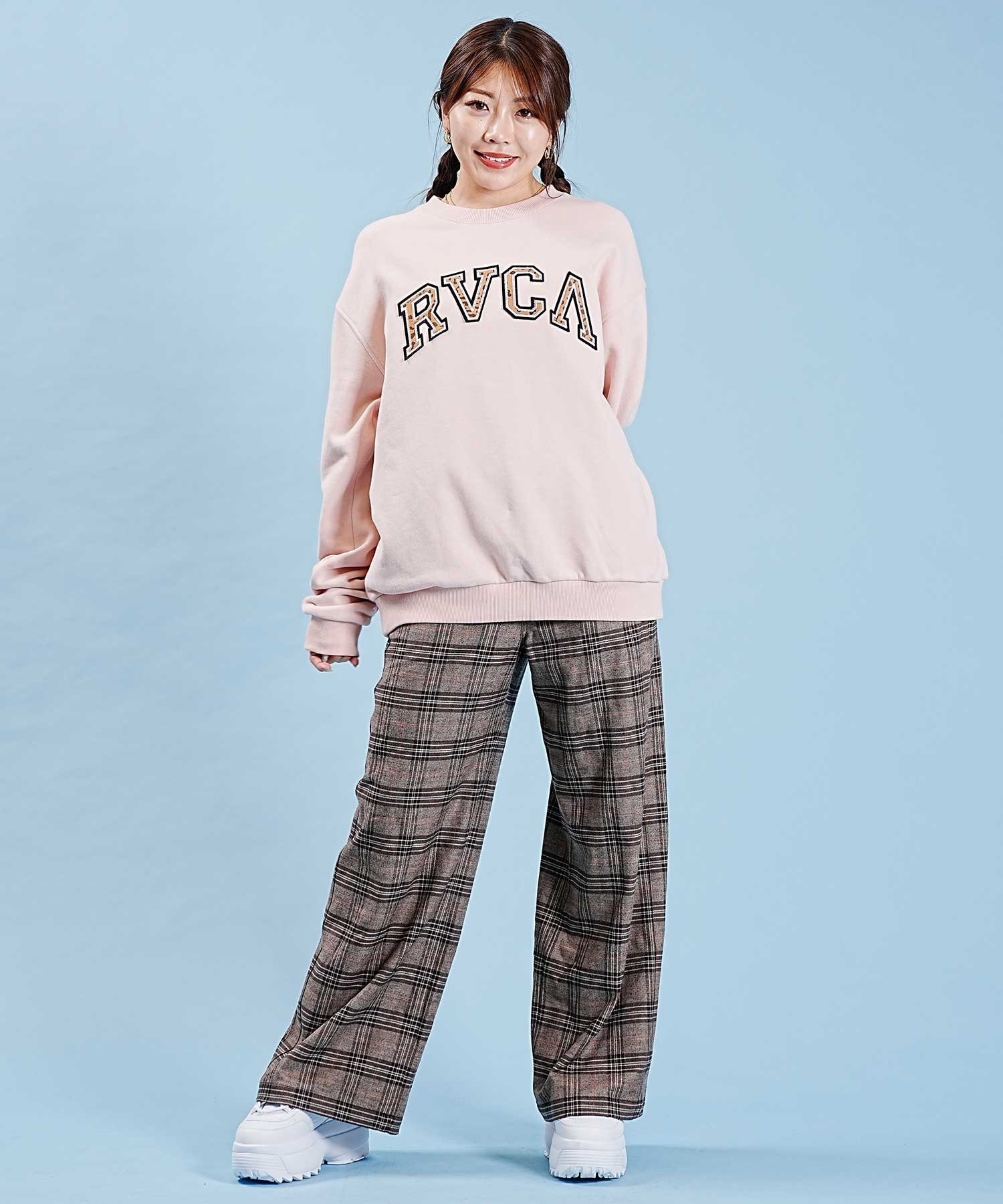 RVCA/ルーカ レディース トレーナー スウェット レオパード柄 ビッグサイズ BD044-150(RSE-M)