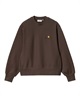 Carhartt/カーハート AMERICAN SCRIPT SWEATSHIRT レディース スウェット トレーナー I032326(BROWN-XS)