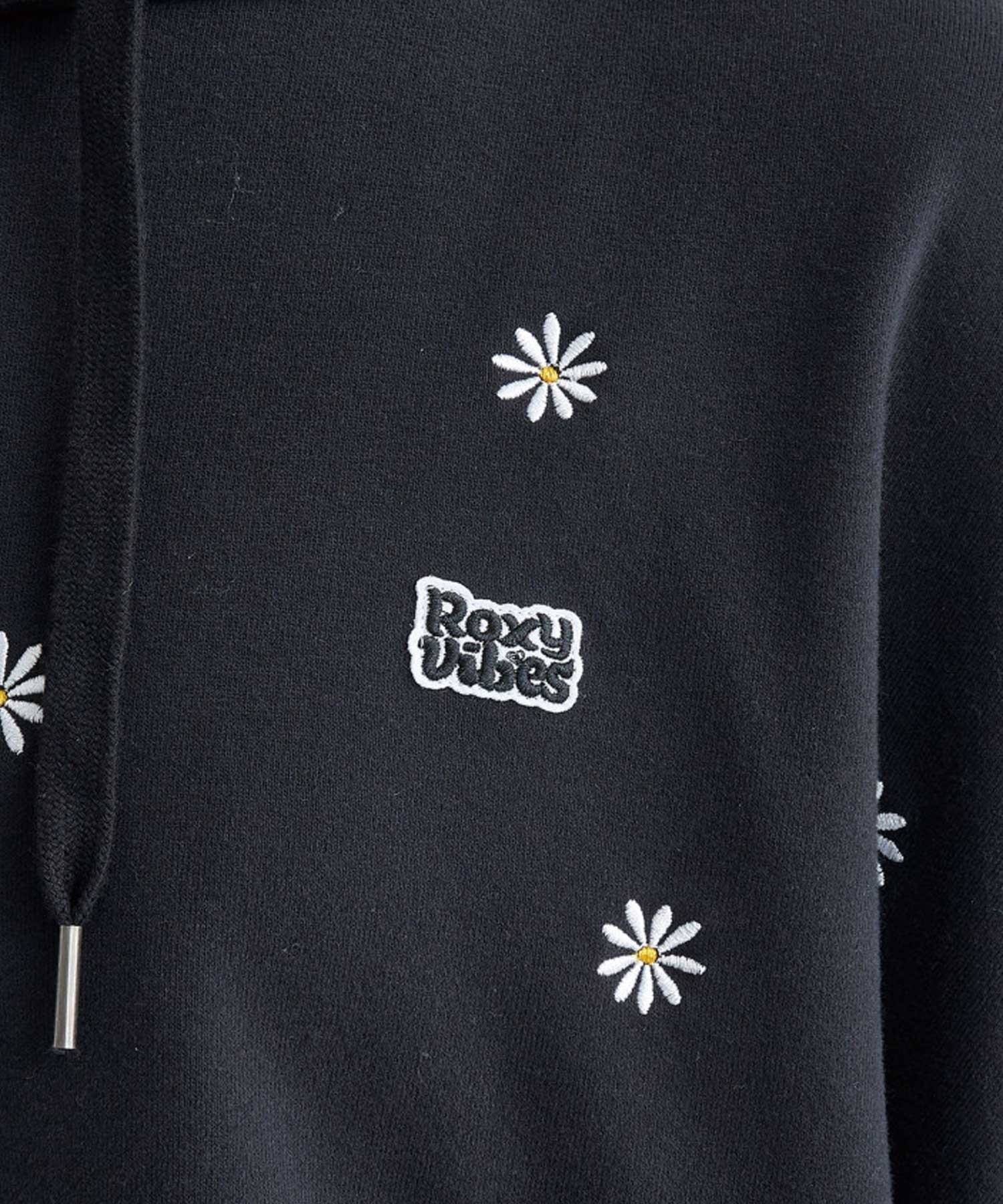 ROXY/ロキシー FRESH AS　A DAISY HOODIE レディース オーバーサイズ パーカー プルオーバーフーディ RPO234605T(BLK-M)