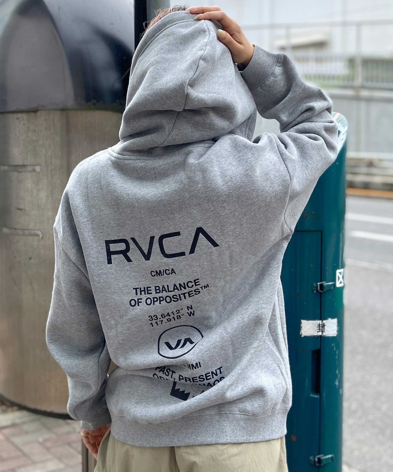 RVCA/ルーカ レディース ジップアップ パーカー オーバーサイズ バック