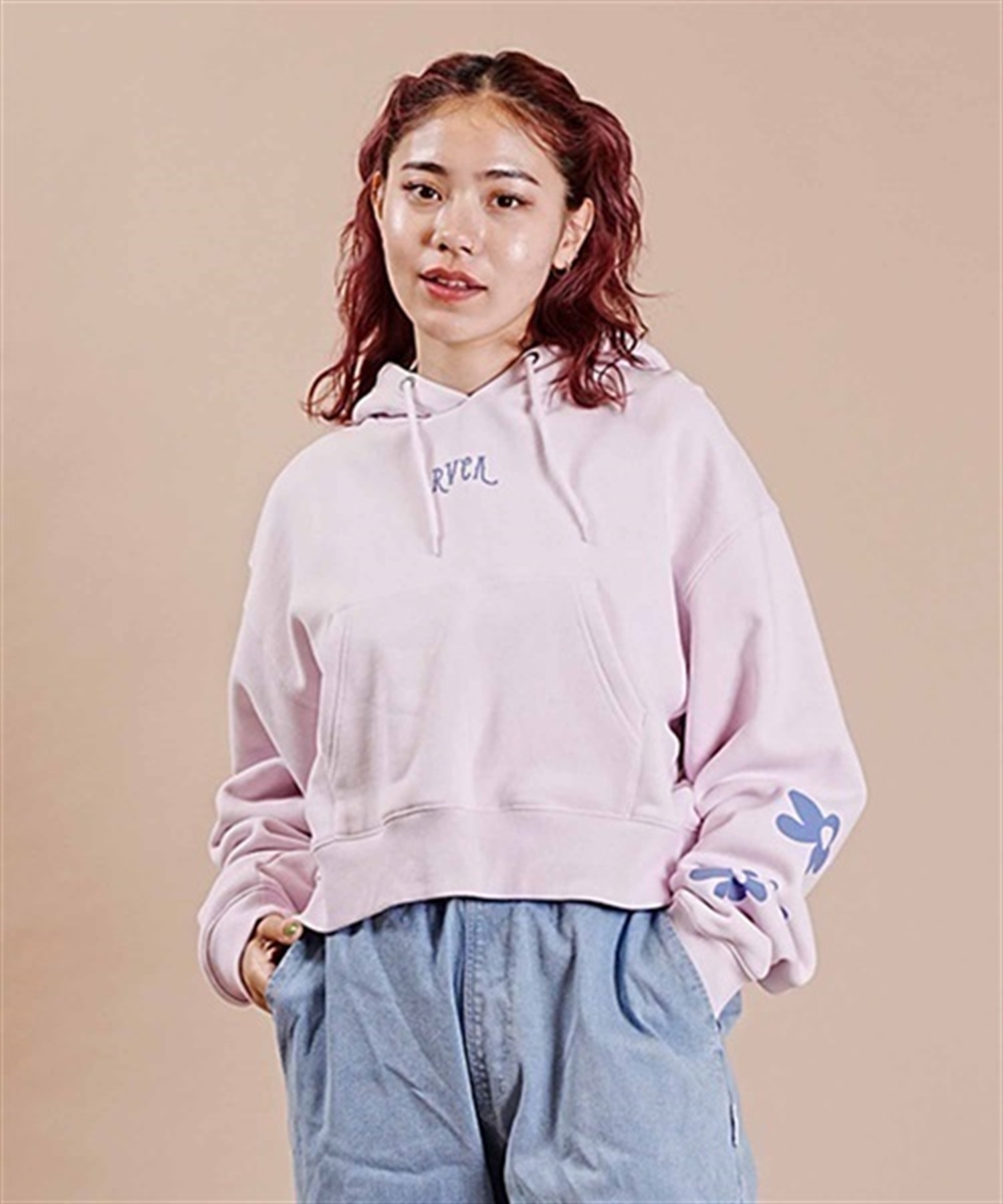 RVCA/ルーカ DAISY CROPPED HOODIE スウェット パーカー ショート丈