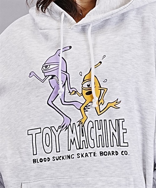 【ムラサキスポーツ限定】TOY MACHINE/トイマシーン パーカー プルオーバー スウェット プリント ビッグシルエット MTMFDSW13(SBLK-M)