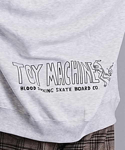 【ムラサキスポーツ限定】TOY MACHINE/トイマシーン パーカー プルオーバー スウェット プリント ビッグシルエット MTMFDSW13(SBLK-M)